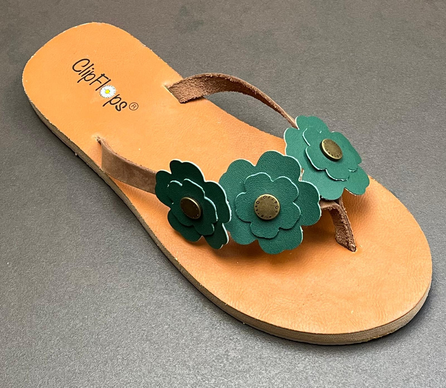 Emerald Garden Vegan Leather ClipFlops