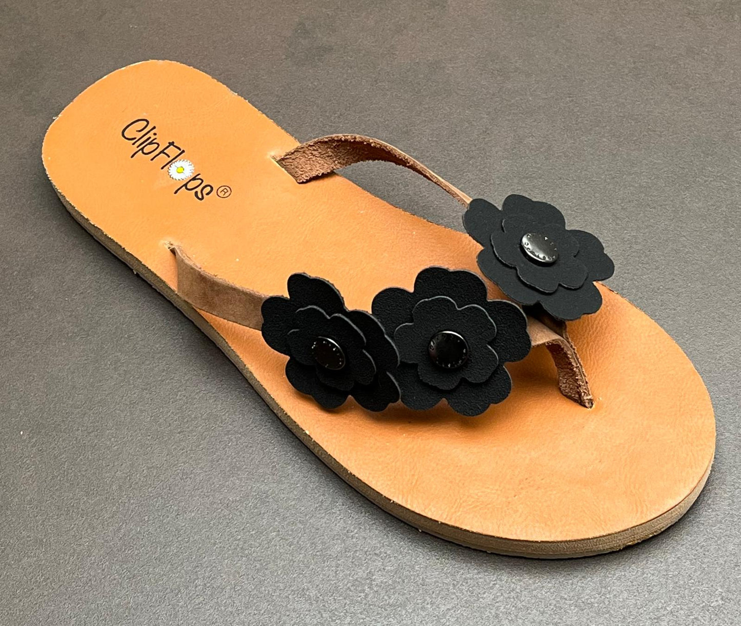 Midnight Matte Vegan Leather ClipFlops