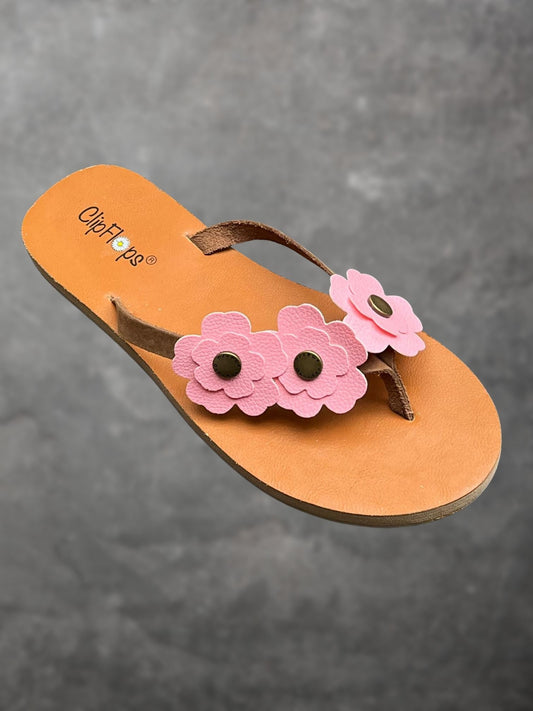 Petal Pink Vegan Leather ClipFlops