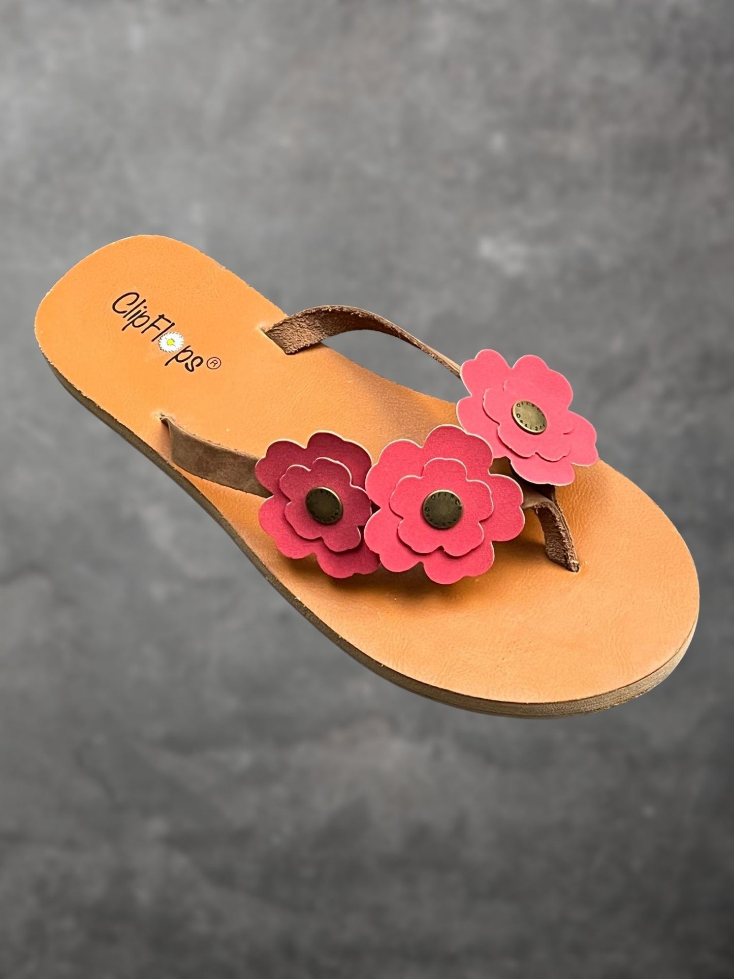 Cherry Blossom Vegan Leather ClipFlops