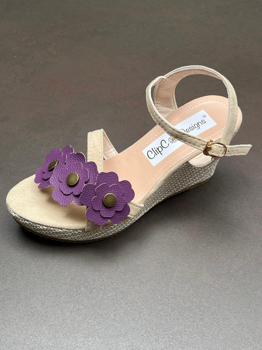 Lavender Luxe Vegan Leather Wedges