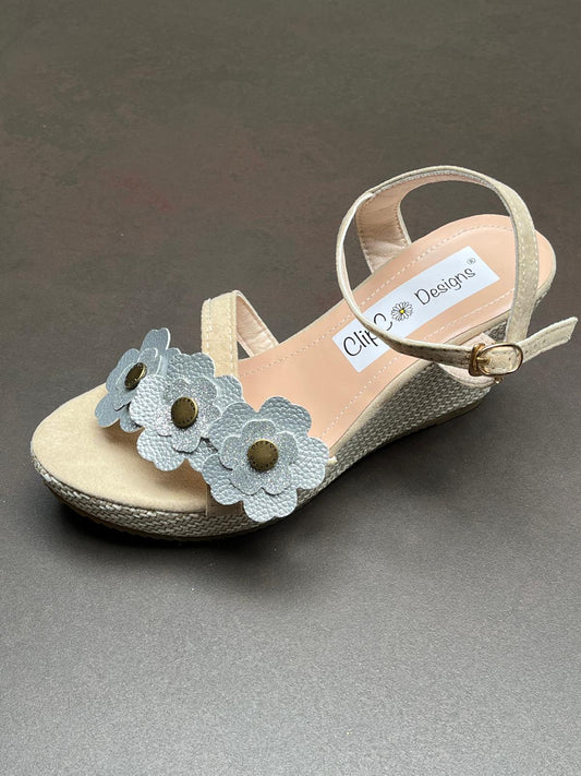 Geranium Vegan Leather Wedges