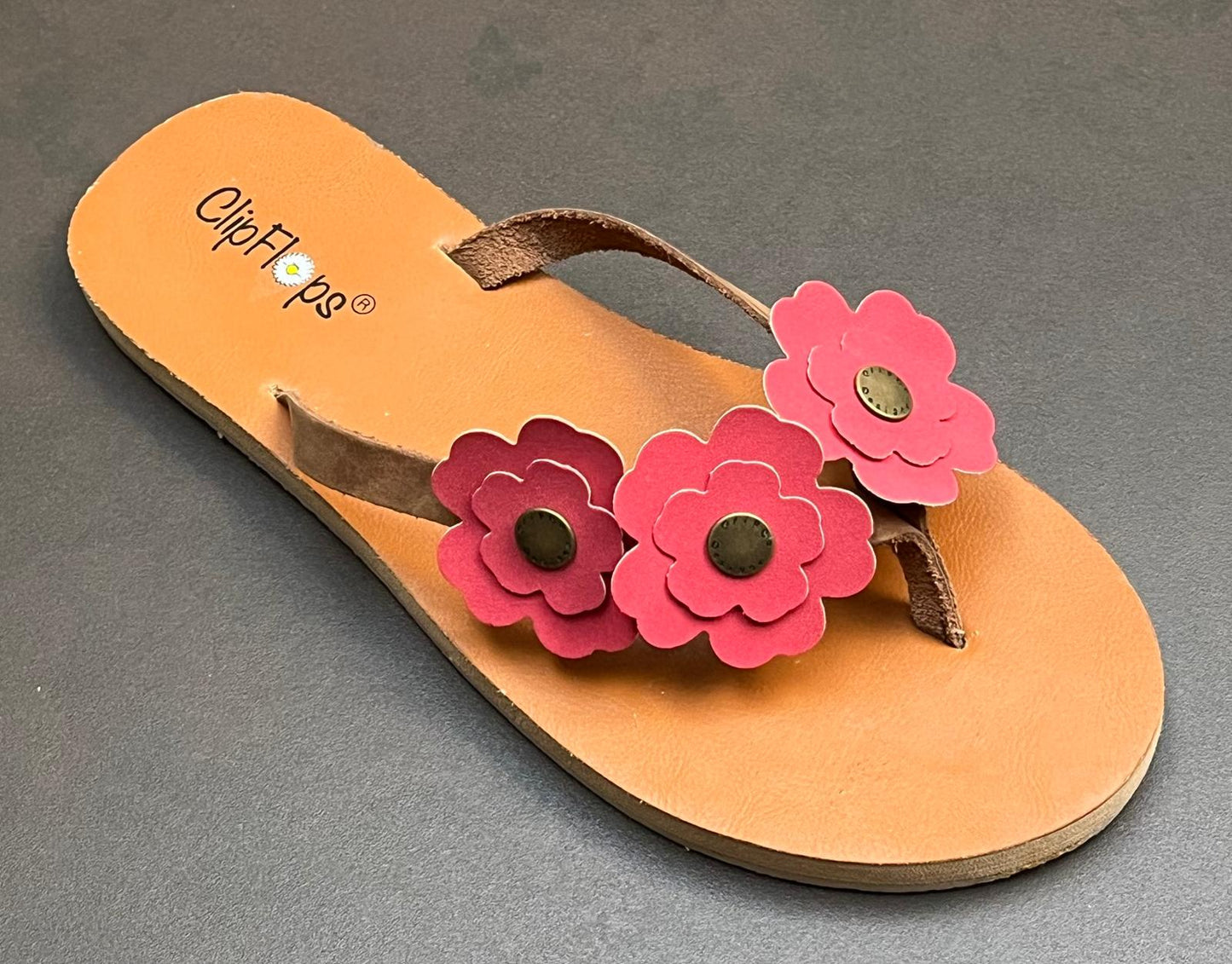 Cherry Blossom Vegan Leather ClipFlops