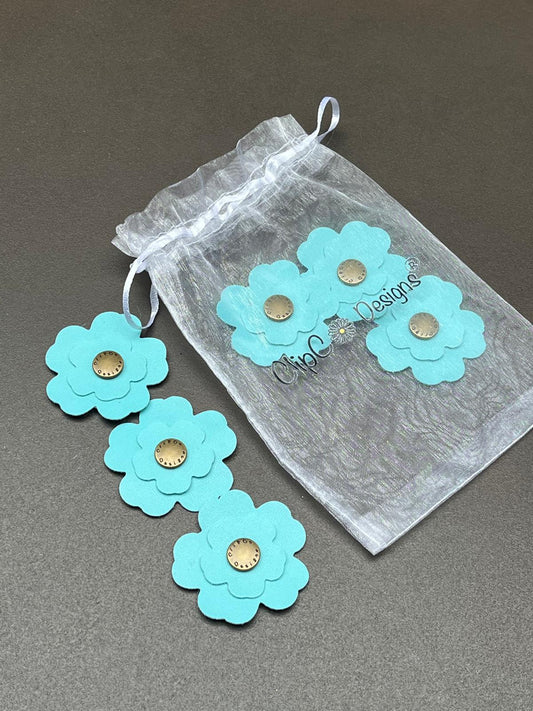 Flower Bag - Aqua Bloom
