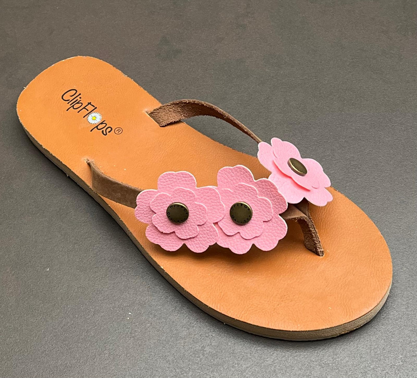 Petal Pink Vegan Leather ClipFlops